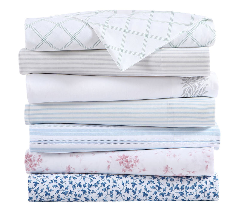 Laura Ashley Ramona Cotton 4-Piece Sheet Set -een — View 7