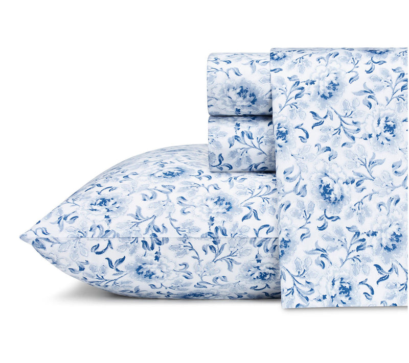 Laura Ashley Lorelei Cotton 4-Piece Sheet Set -Queen — Main view