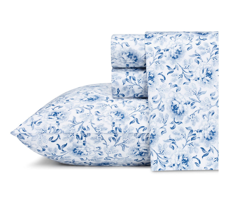Laura Ashley Lorelei Cotton 4-Piece Sheet Set -Queen — View 6