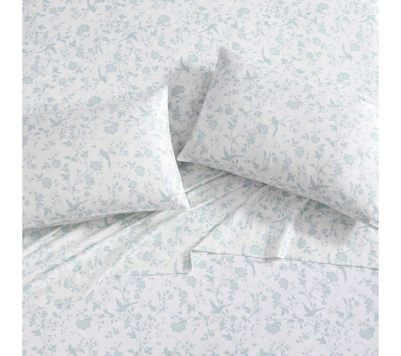 Laura Ashley Garden Palace Cotton 4-Piece SheetSet - King — View 4