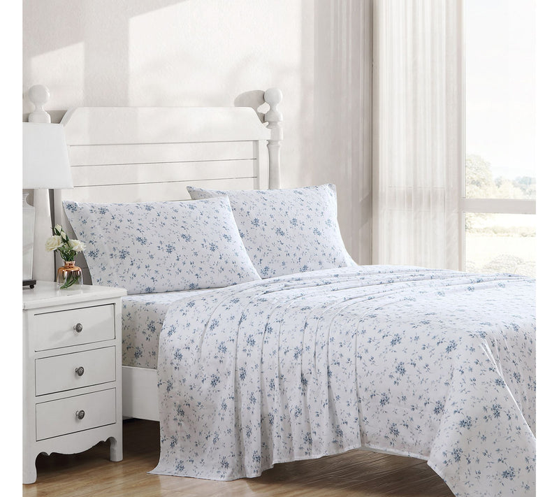 Laura Ashley Muse 300 Thread Count Premium Cottn Sheet Sets-K — View 6