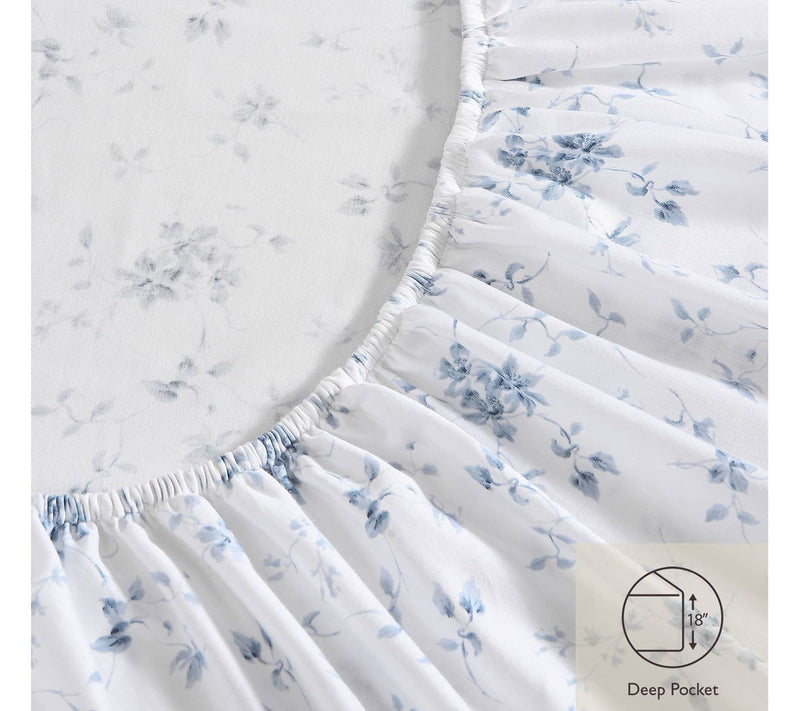 Laura Ashley Muse 300 Thread Count Premium Cottn Sheet Sets-Q — View 7