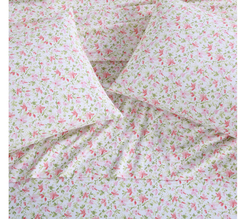 Laura Ashley Norella - Cotton Pink King Sheet St — View 7