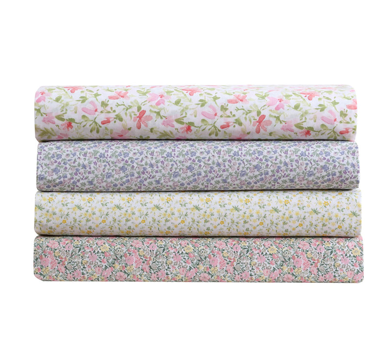 Laura Ashley Norella - Cotton Pink King Sheet St — View 8