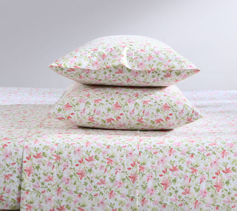Laura Ashley Norella - Cotton Pink Twin XL SheeSet — View 4