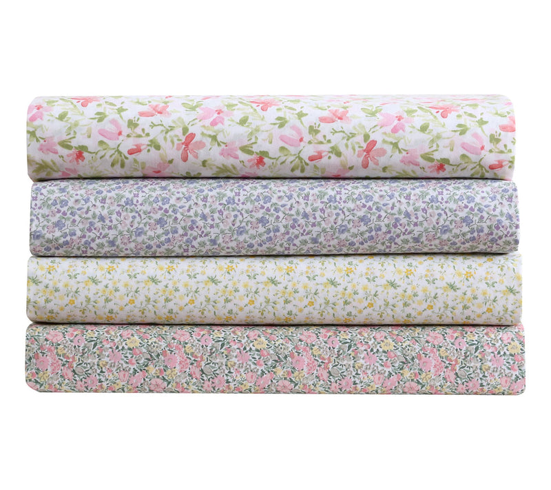 Laura Ashley Norella - Cotton Pink Queen Sheett — View 8