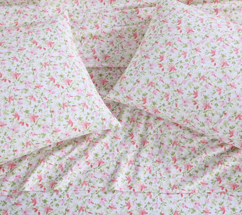 Laura Ashley Norella - Cotton Pink Queen Sheett — View 7