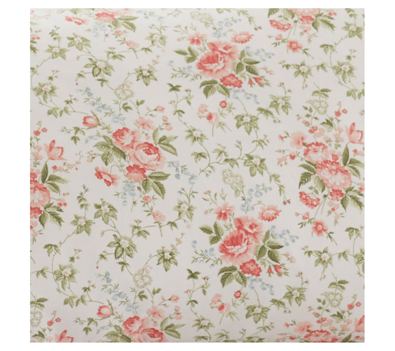 Laura Ashley Marissa - Cotton Red Queen Sheet St — View 3