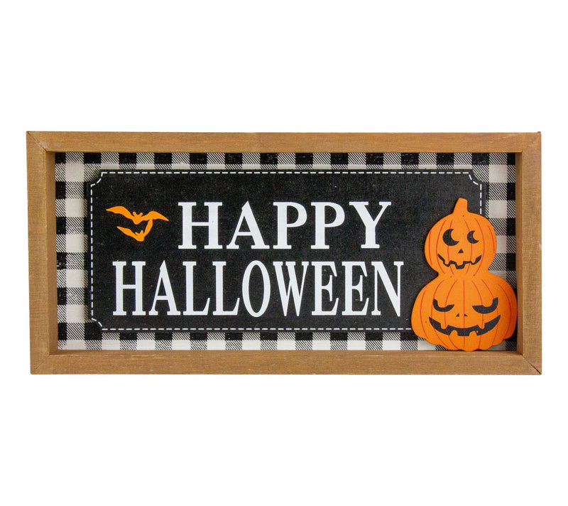 Northlight Set of 2 Happy Halloween Wooden Shadow Box Plaques — View 4