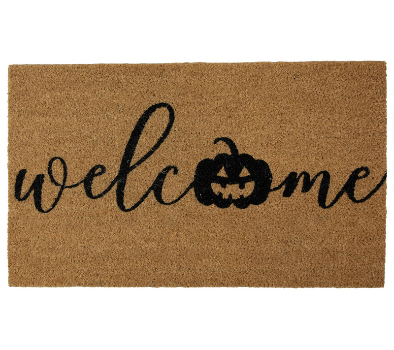 Northlight Pumpkin "Welcome" Halloween Doormat 18" x 30" — View 4