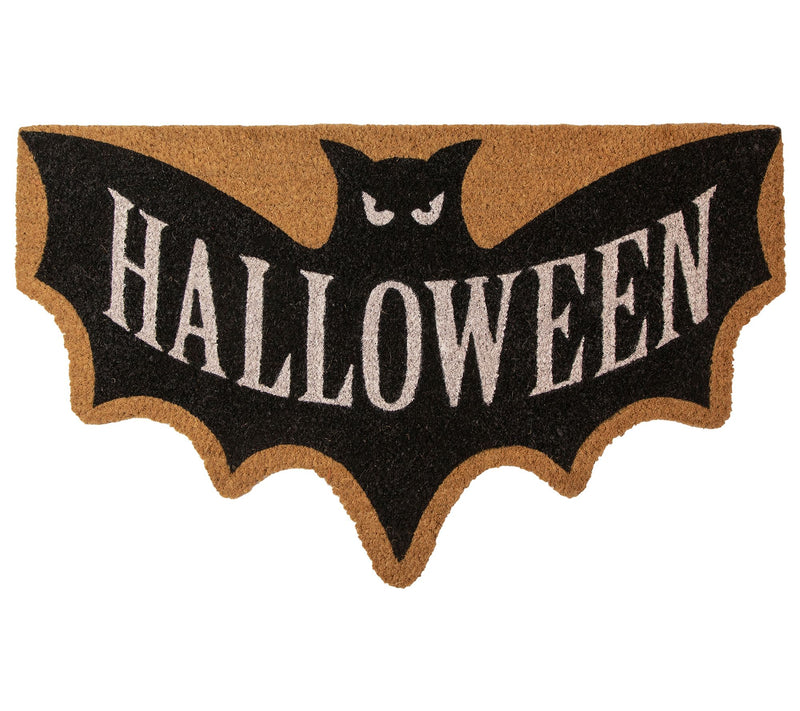 Northlight "Halloween" Bat Shaped Doormat 18" x 30" — View 4