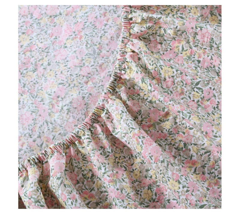 Laura Ashley Loveston Pink Cotton Queen Sheet St — View 7