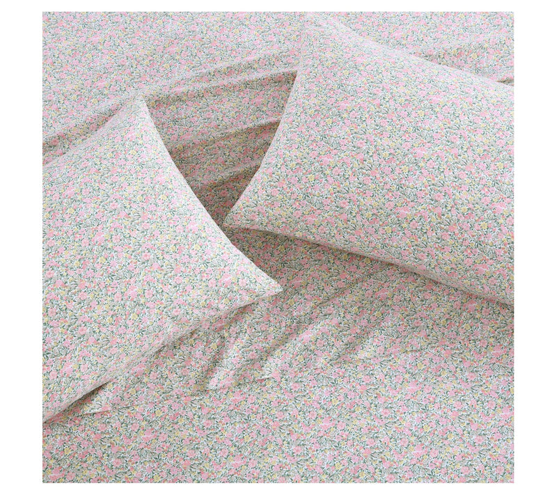 Laura Ashley Loveston Pink Cotton Queen Sheet St — View 8