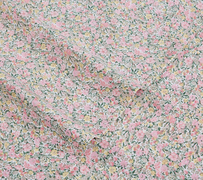 Laura Ashley Loveston Pink Cotton Full Sheet Set — View 4