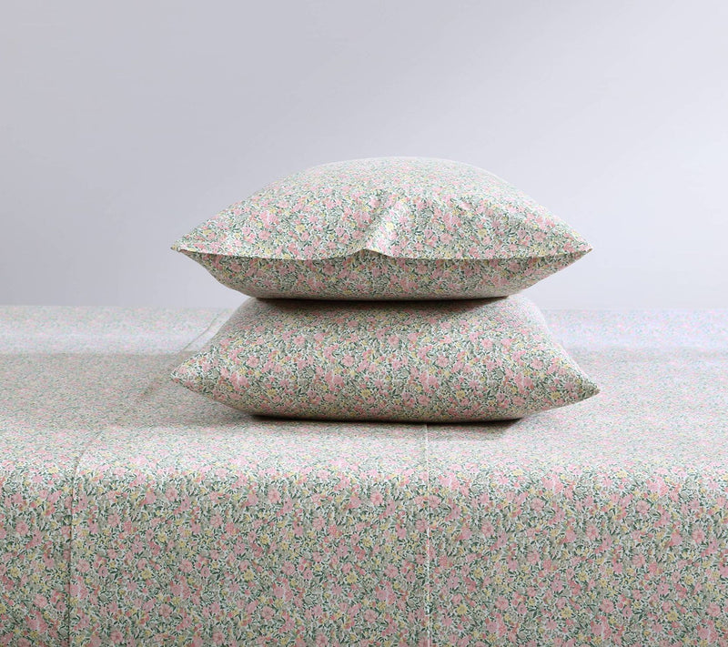 Laura Ashley Loveston Pink Cotton Full Sheet Set — View 3