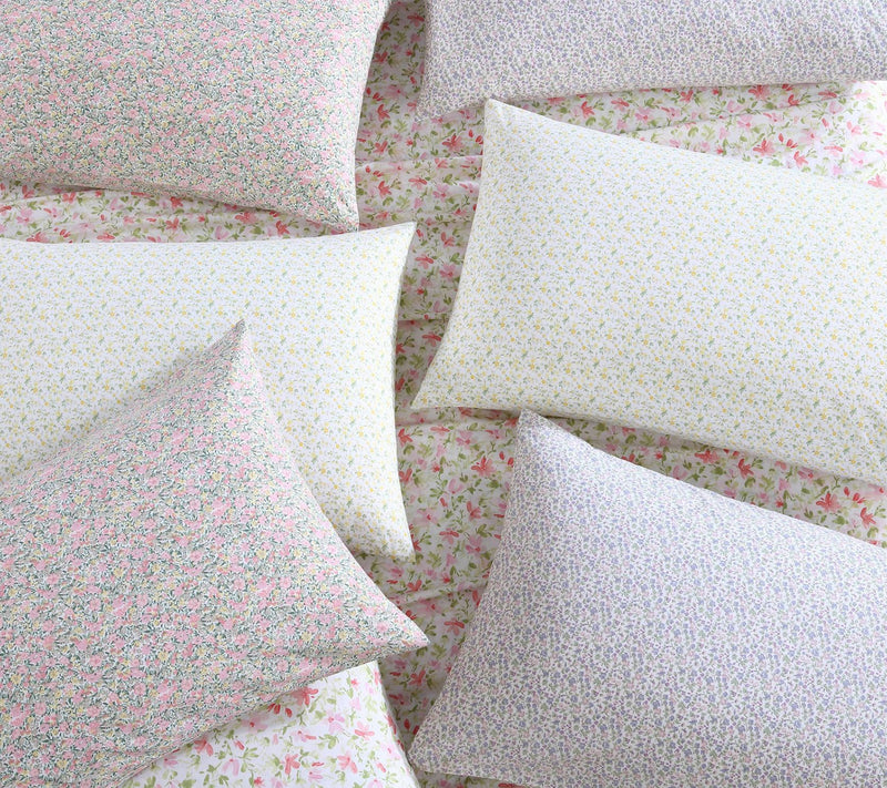 Laura Ashley Loveston Pink Cotton Twin Sheet Se — View 2
