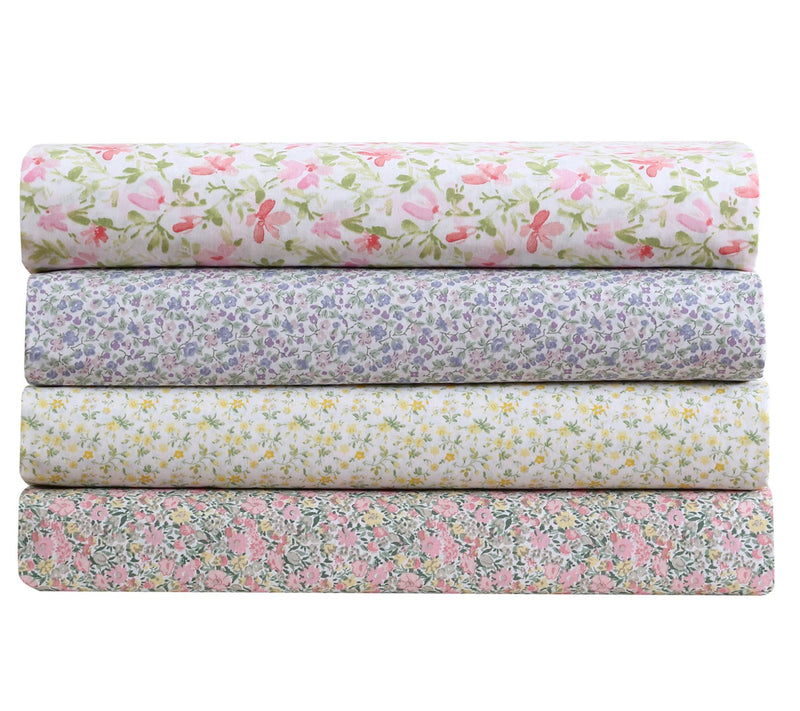 Laura Ashley Loveston Pink Cotton Twin Sheet Se — View 7