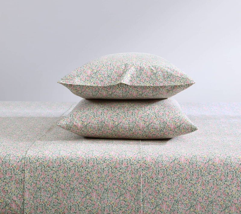 Laura Ashley Loveston Pink Cotton Twin Sheet Se — View 3