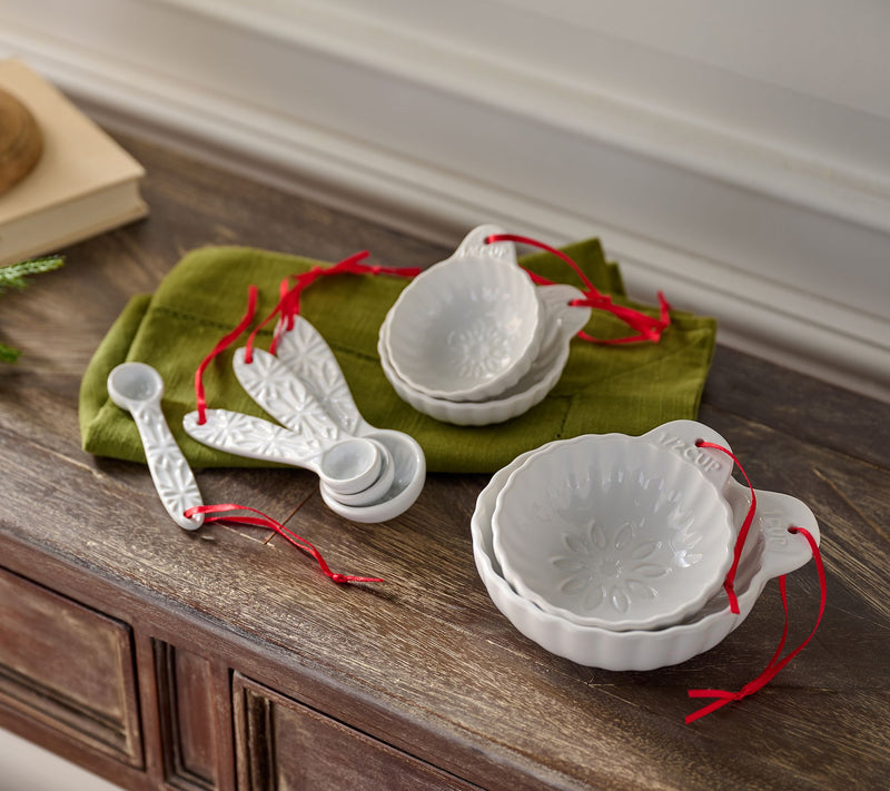 Sandra Lee 8-Piece Stamped Cups & Spoons Measuring Set — Main view