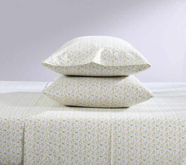 Laura Ashley Evie Yellow Cotton King Sheet Set — View 5