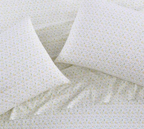 Laura Ashley Evie Yellow Cotton Full Sheet Set — View 4