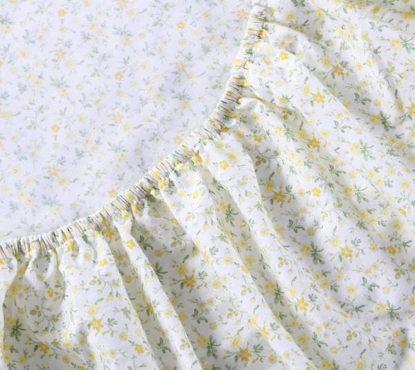 Laura Ashley Evie Yellow Cotton Twin XL Sheet St — View 8
