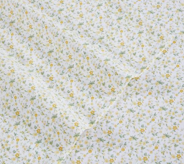 Laura Ashley Evie Yellow Cotton Twin Sheet Set — View 7