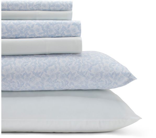 Laura Ashley Belle - Cotton Blue Queen Sheet Se — View 3