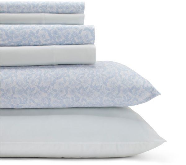 Laura Ashley Belle - Cotton Blue King Sheet Set — View 3