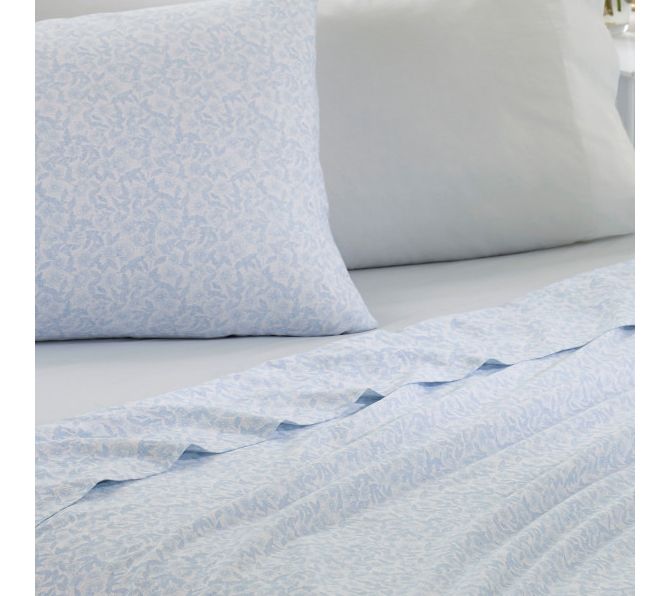 Laura Ashley Belle - Cotton Blue King Sheet Set — View 5