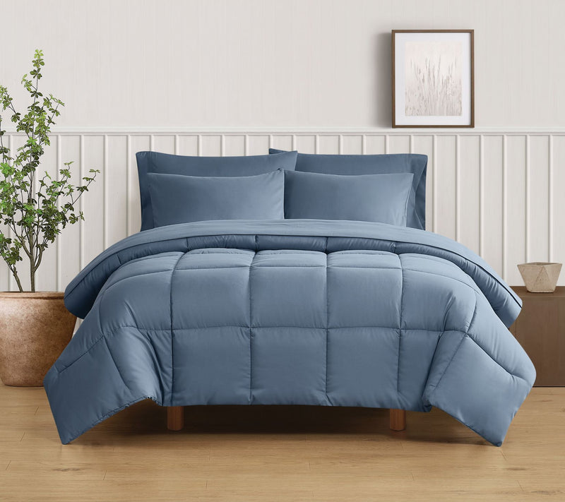 Truly Soft Green Solid Full/Queen 3 Piece Comforter Set — View 13