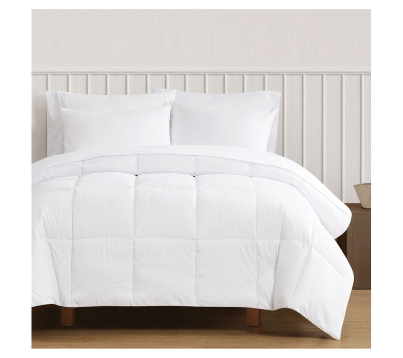 Truly Soft Green Solid Full/Queen 3 Piece Comforter Set — View 4
