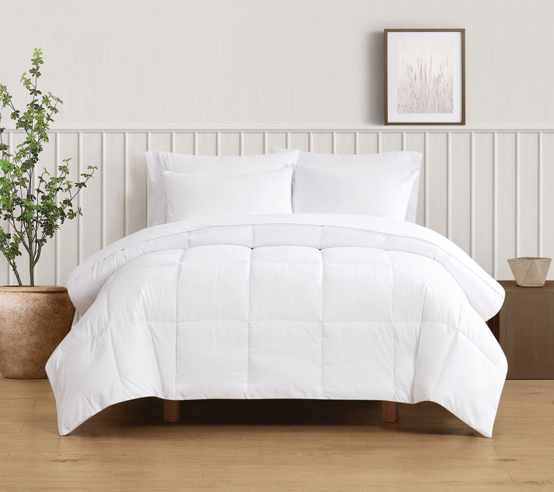 Truly Soft Green Solid Full/Queen 3 Piece Comforter Set — View 3