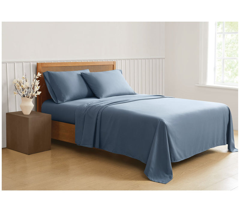 Truly Soft Green Solid Full 4 Piece Sheet Set — View 12
