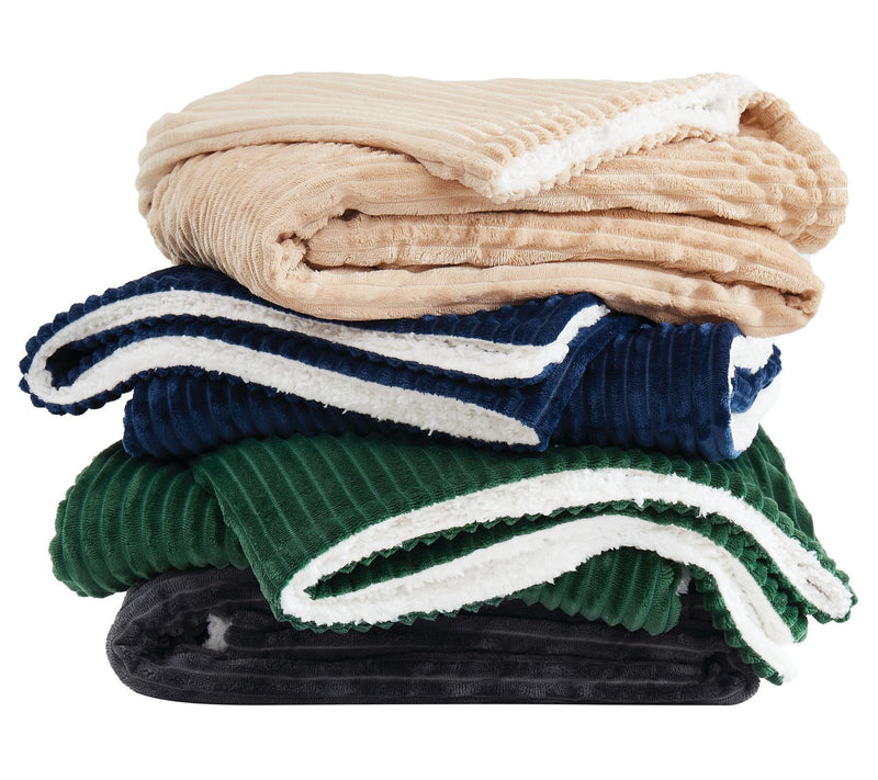 London Fog Corduroy King Blanket — View 5