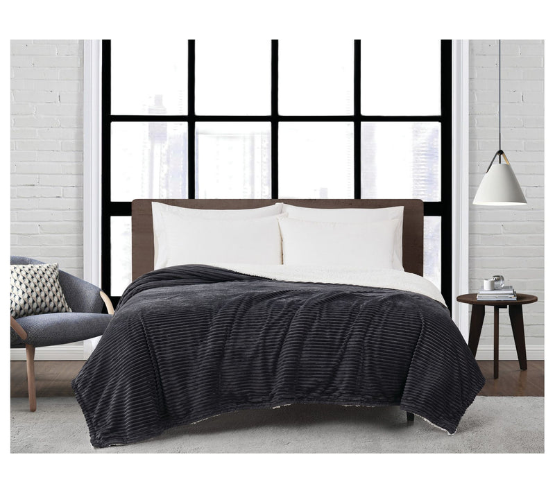 London Fog Corduroy King Blanket — Main view