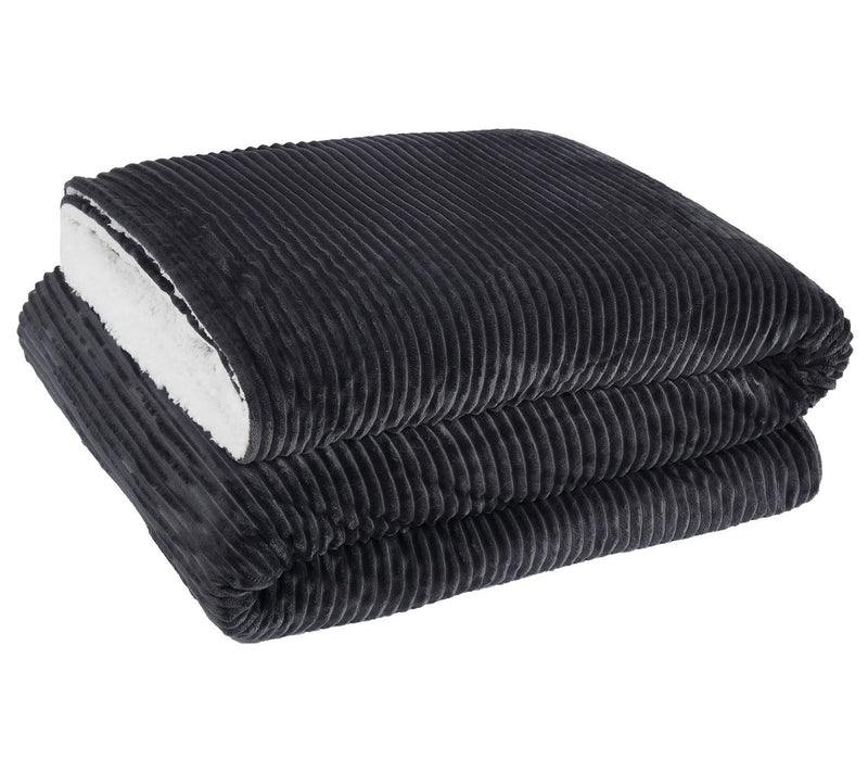 London Fog Corduroy King Blanket — View 3