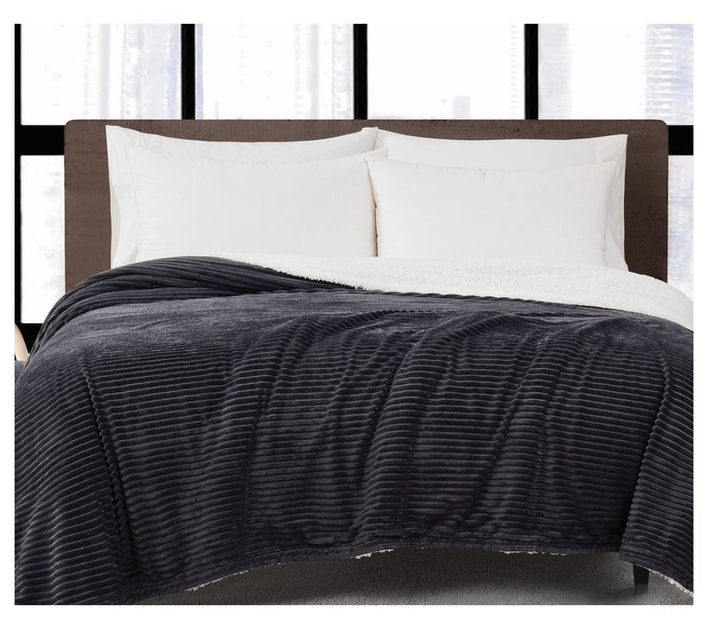 London Fog Corduroy King Blanket — View 2
