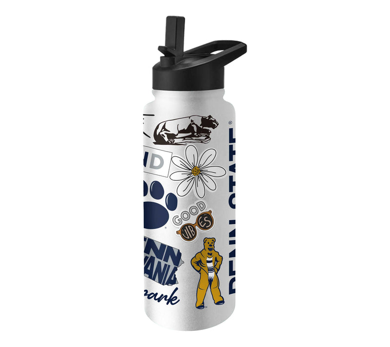 Logo Brands NCAA 34oz Stainless Steel QuencherBottle — View 24