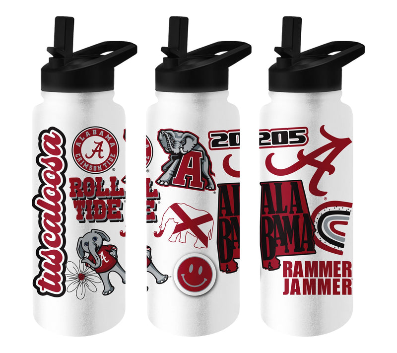 Logo Brands NCAA 34oz Stainless Steel QuencherBottle — View 11