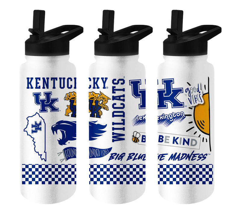 Logo Brands NCAA 34oz Stainless Steel QuencherBottle — View 32