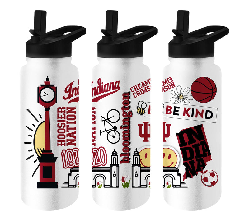 Logo Brands NCAA 34oz Stainless Steel QuencherBottle — View 18