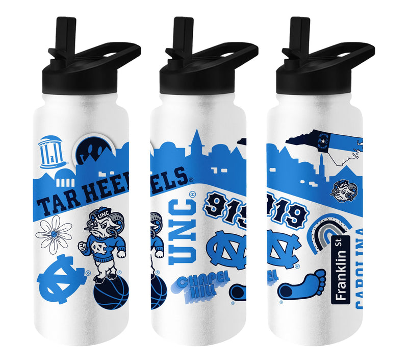 Logo Brands NCAA 34oz Stainless Steel QuencherBottle — View 25