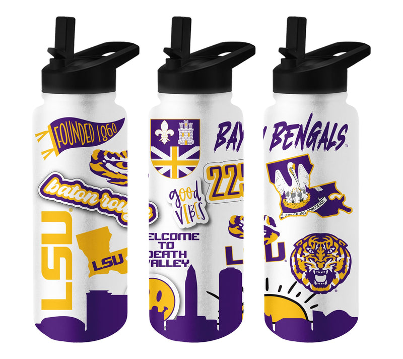 Logo Brands NCAA 34oz Stainless Steel QuencherBottle — View 21
