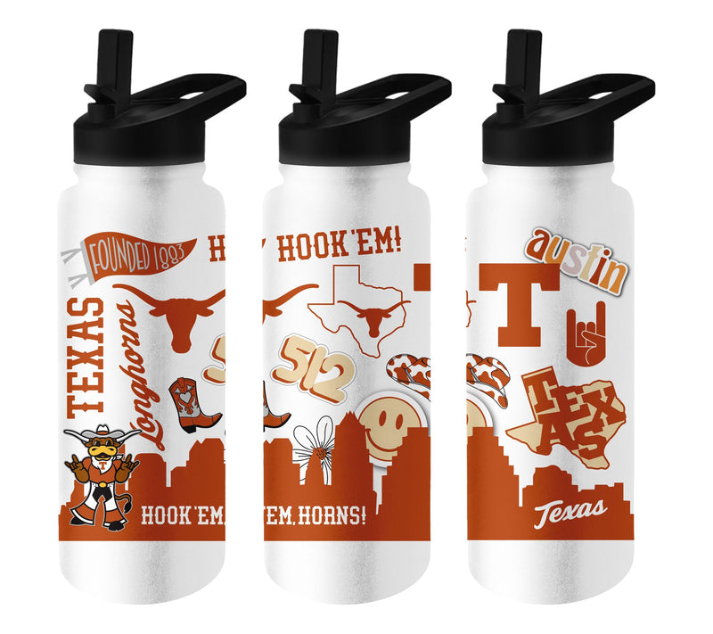 Logo Brands NCAA 34oz Stainless Steel QuencherBottle — View 28