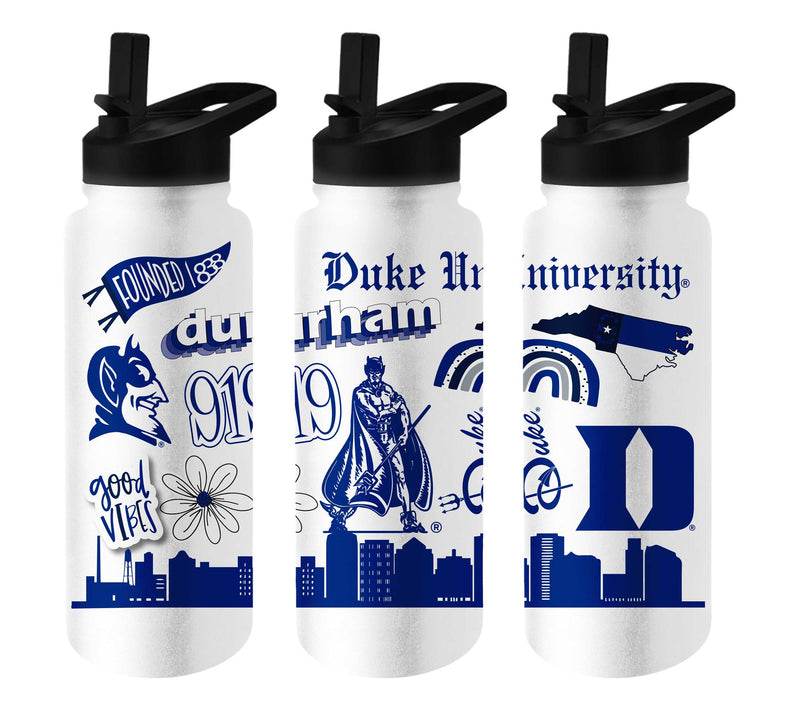 Logo Brands NCAA 34oz Stainless Steel QuencherBottle — View 12