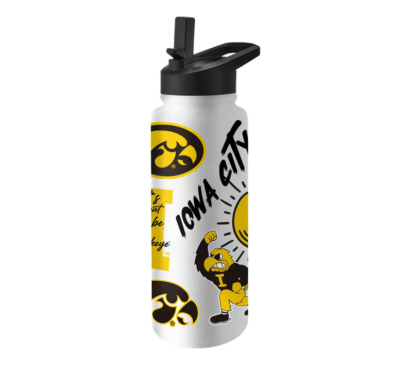 Logo Brands NCAA 34oz Stainless Steel QuencherBottle — View 19