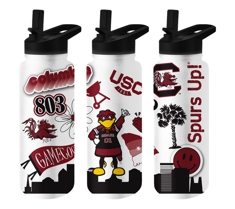 Logo Brands NCAA 34oz Stainless Steel QuencherBottle — View 26
