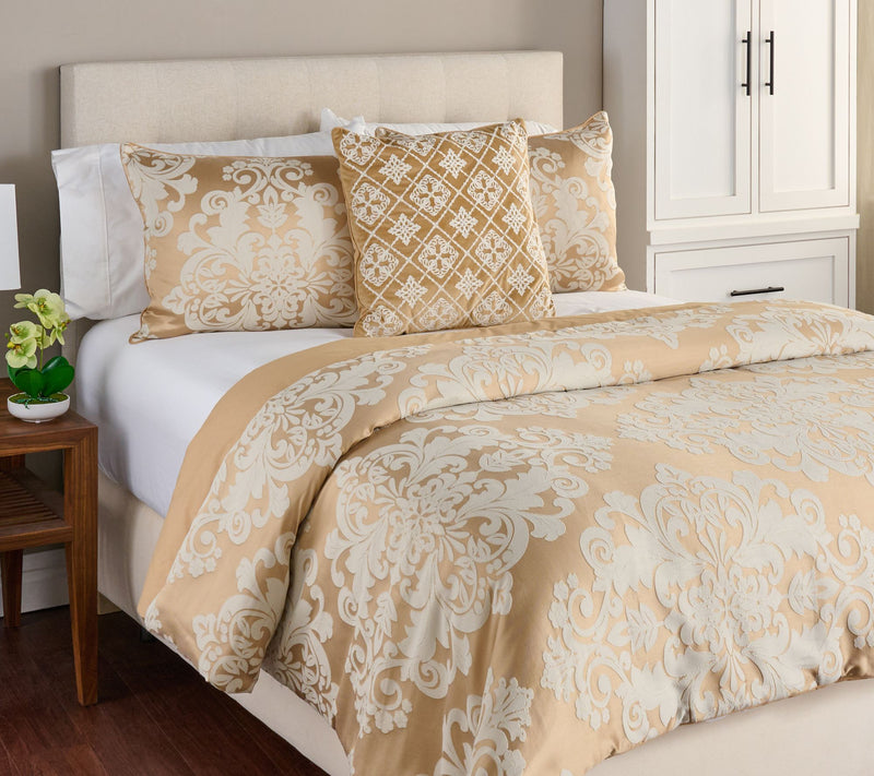 Hotel du Cobb Jacquard Damask Comforter Set by Dennis Basso - Twin — Main view