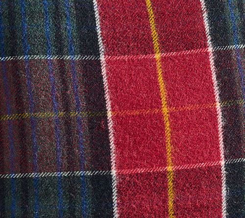 Mrs. H by Dee Hilfiger Velvet Backed Cashmere Plaid Throw Pillow — View 5